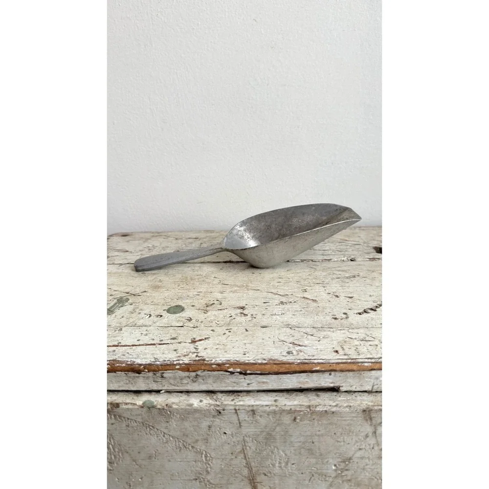 Vintage West Germany 240 Cast Aluminum Hand Scoop Industrial Utility Tool 9.5